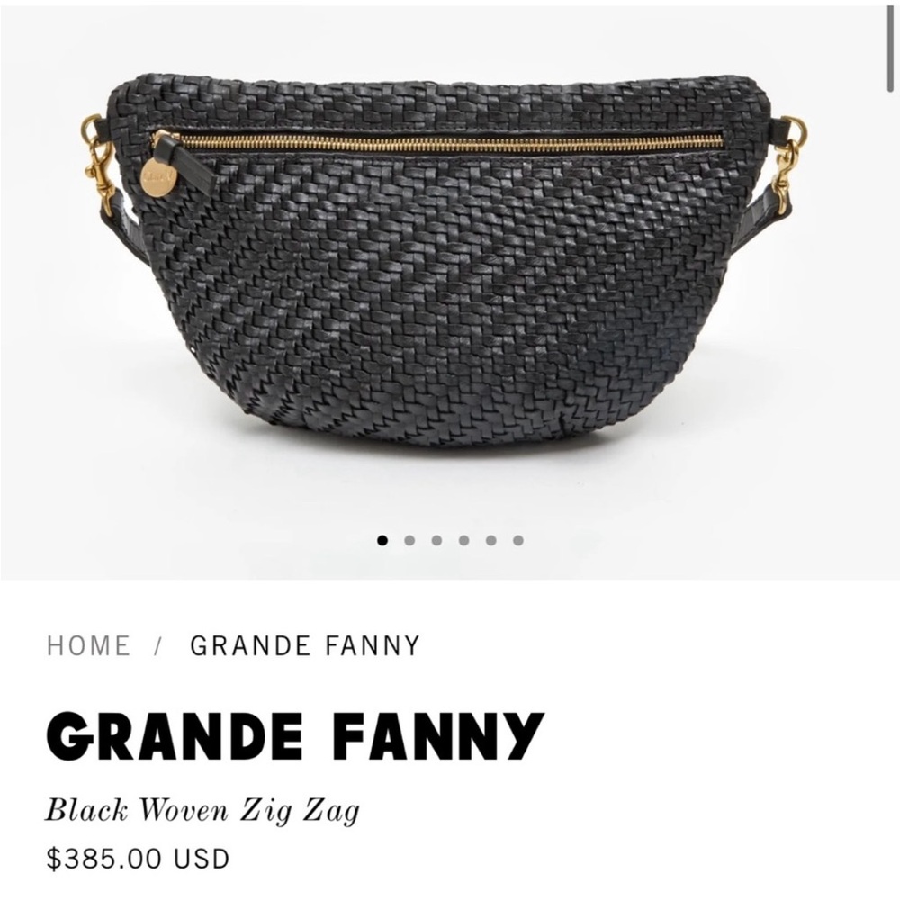 Clare V Grande Fanny - Black ZigZag